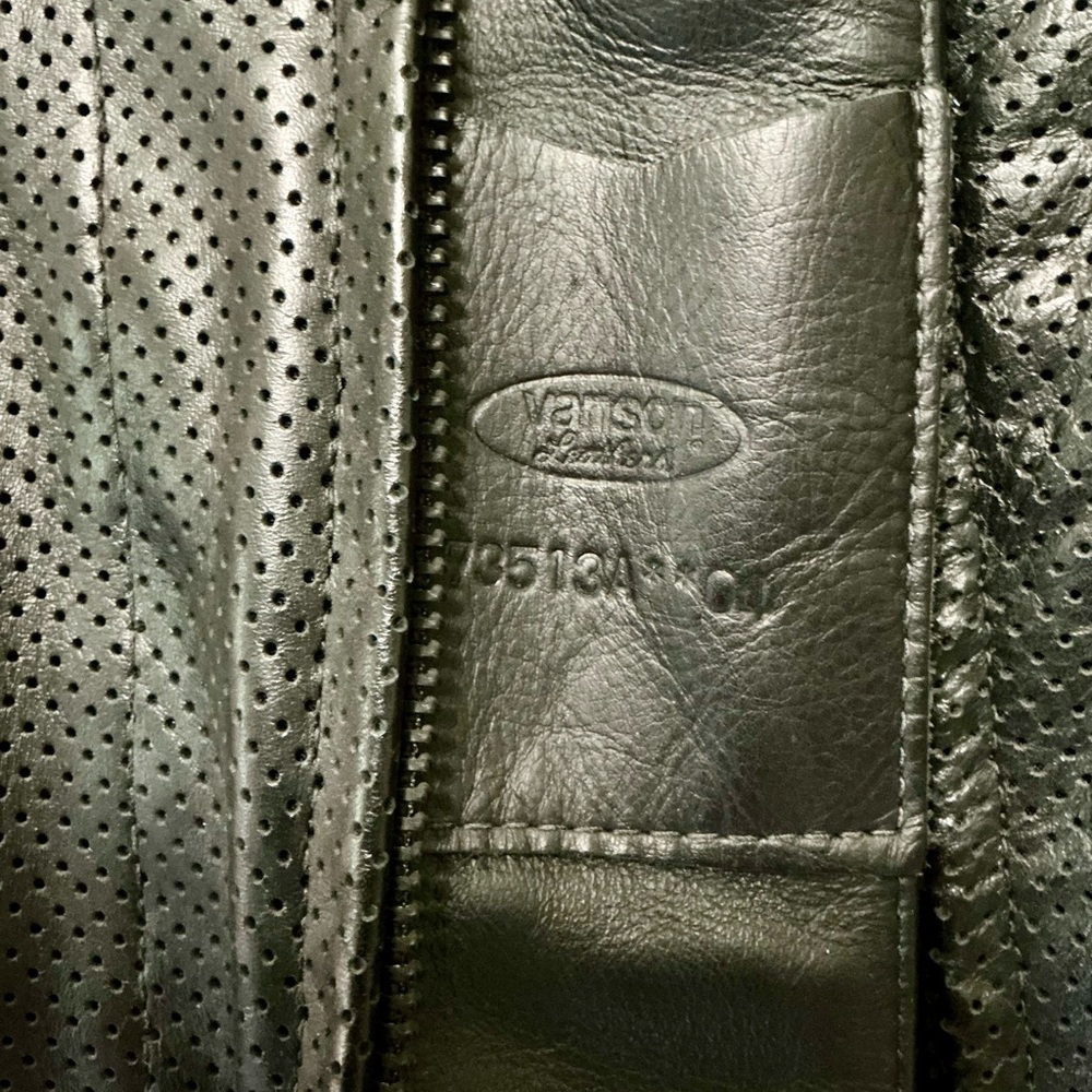 Vanson Black Leather Performance Jacket - image 5